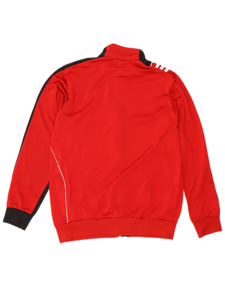 ADIDAS Træningsdragt til mænd, topjakke UK 38/40 Medium Rød Colourblock Polyester