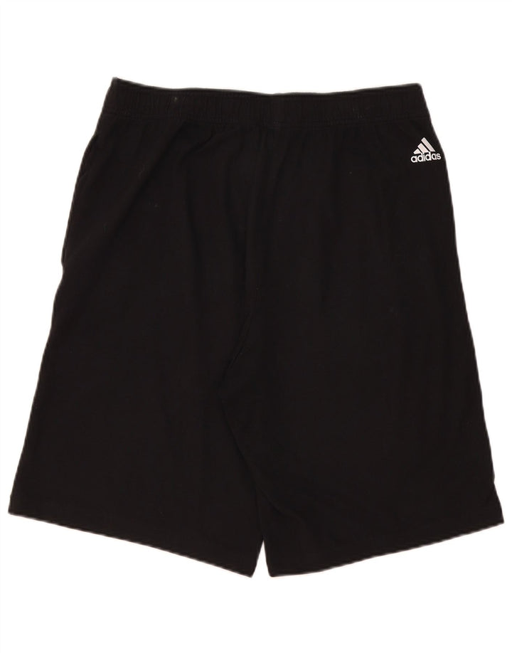 Adidas Mens Graphic Sport Shorts Medium Black Cotton