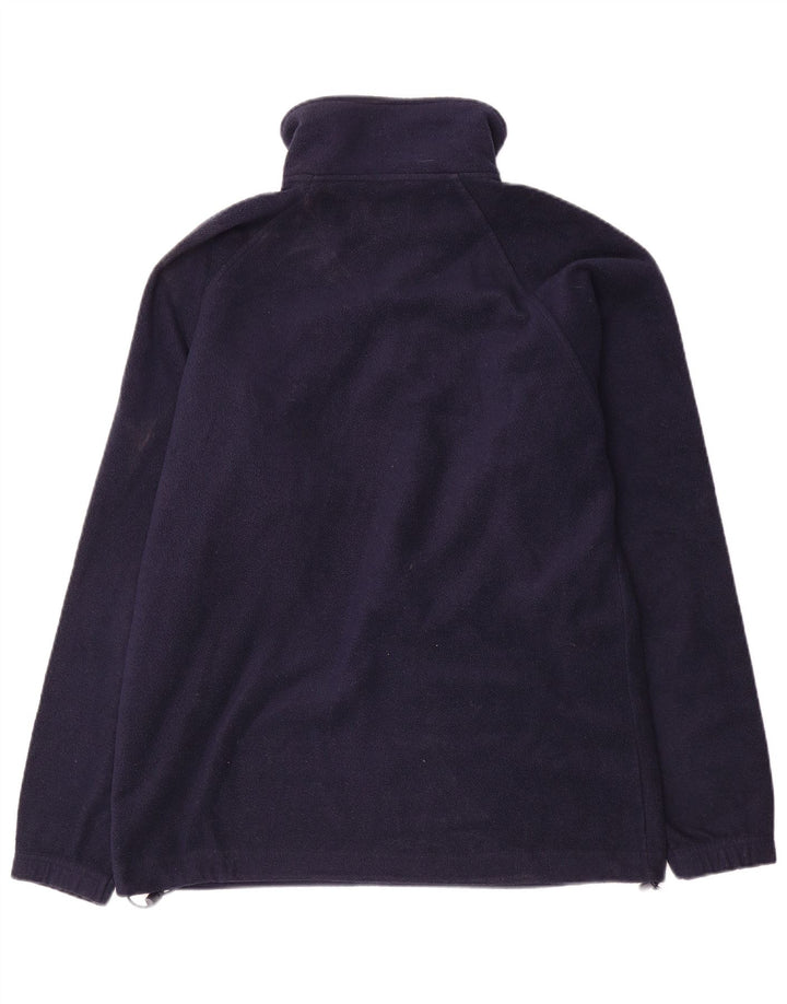 Kappa Mens Zip Neck Fleece Jumper Small Navy Blue Polyester