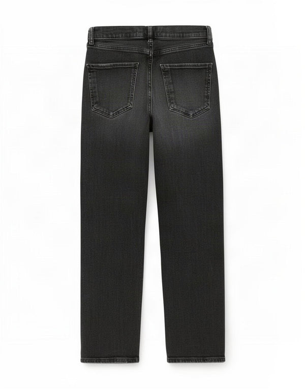 Jeans dritti da donna Zara EU 38 piccoli W28 L25 neri
