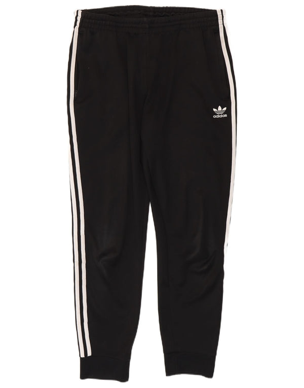 Adidas Mens Tracksuit Trousers Joggers Large Black Polyester