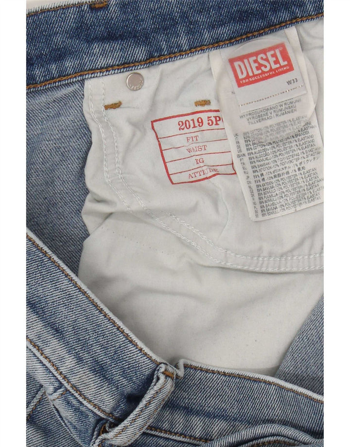 Diesel Dame Slim Jeans W33 L32 Blå Bomuld