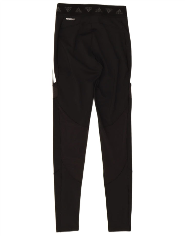 Adidas Womens Aeroready Leggings UK 8/10 Small  Black Polyester