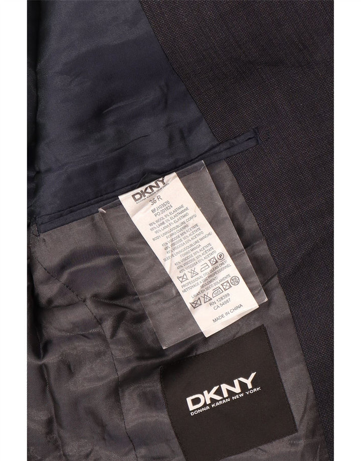 DKNY Mens 2 Button Blazer Jacket UK 36 Small Navy Blue