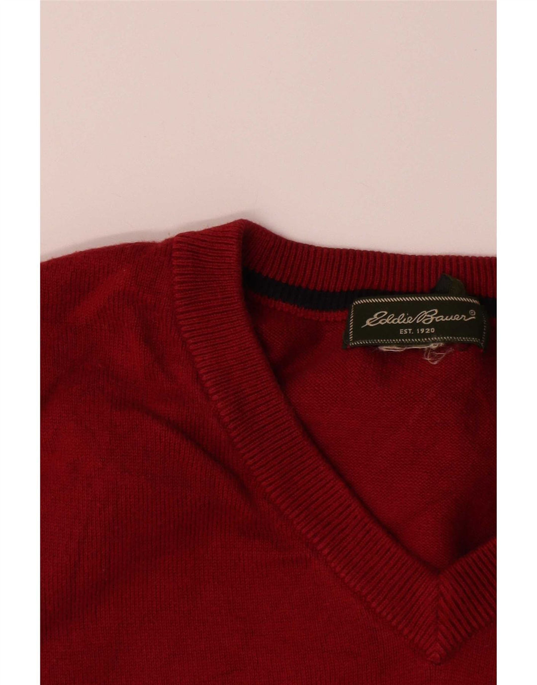 Eddie Bauer Herren Weste Tank Top Medium Burgund Baumwolle