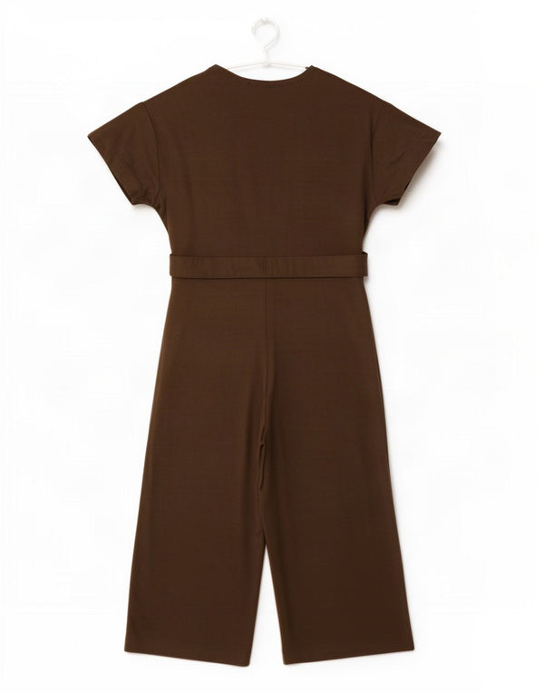 Zara Womens Trafaluc Macacão Reino Unido 12 Médio Caqui