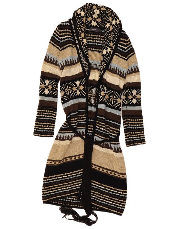 Mexx Womens Longline Cardigan Sweater UK 6 XS Flerfarvet Stribet