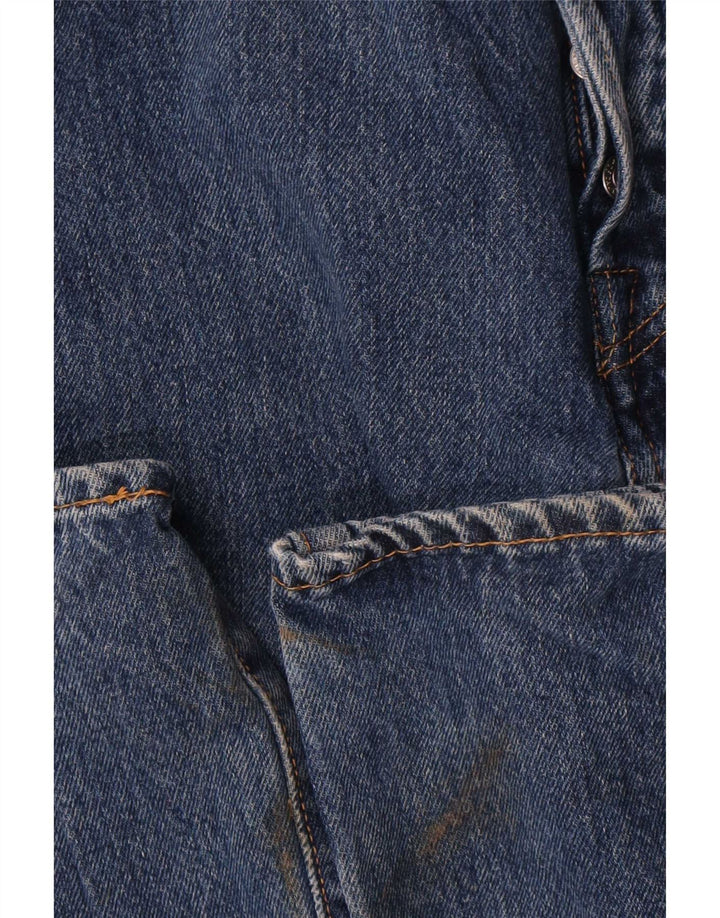 Levi's Mens 501 Straight Jeans W32 L34 Blue Cotton