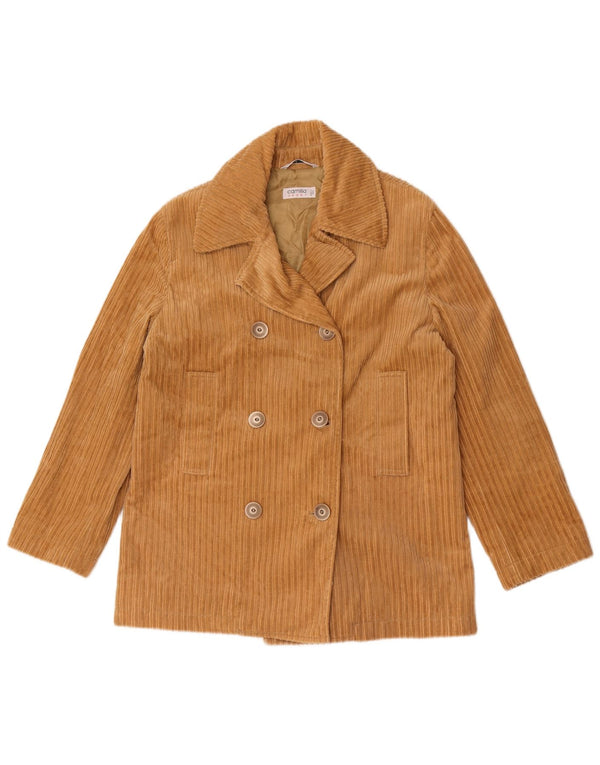 Camilla Dame Dobbeltradet Corduroy Jacket IT 44 Medium Beige Bomuld