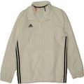 ADIDAS Boys Climalite Tracksuit Top Jacket 13-14 Years White Polyester Vintage Adidas and Second-Hand Adidas from Messina Hembry 
