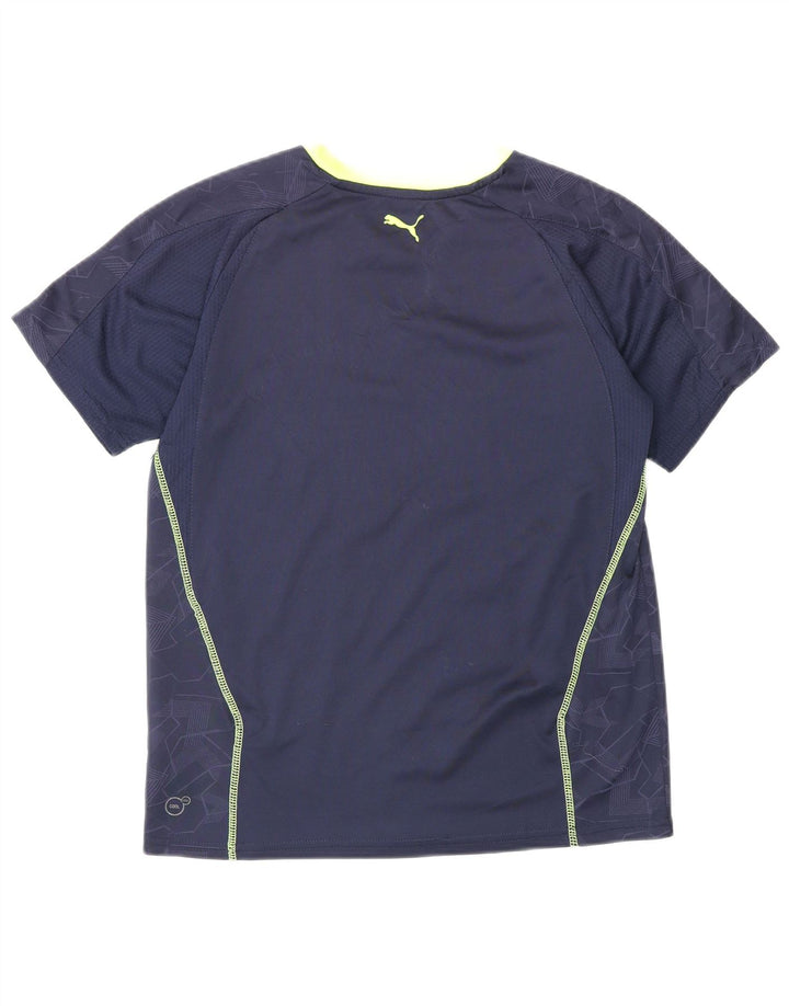 PUMA grafisk T-shirt top til kvinder Medium marineblå polyester