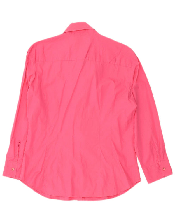 Benetton Damen-Hemd, groß, rosa, Baumwolle