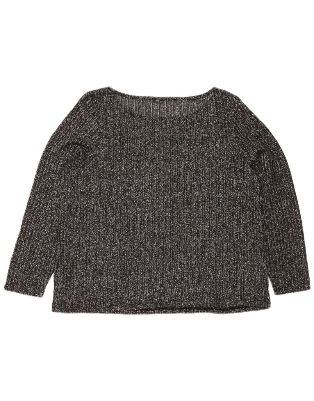 MARKS & SPENCER Damebluse Top UK 20 2XL Grå Flecked Polyester