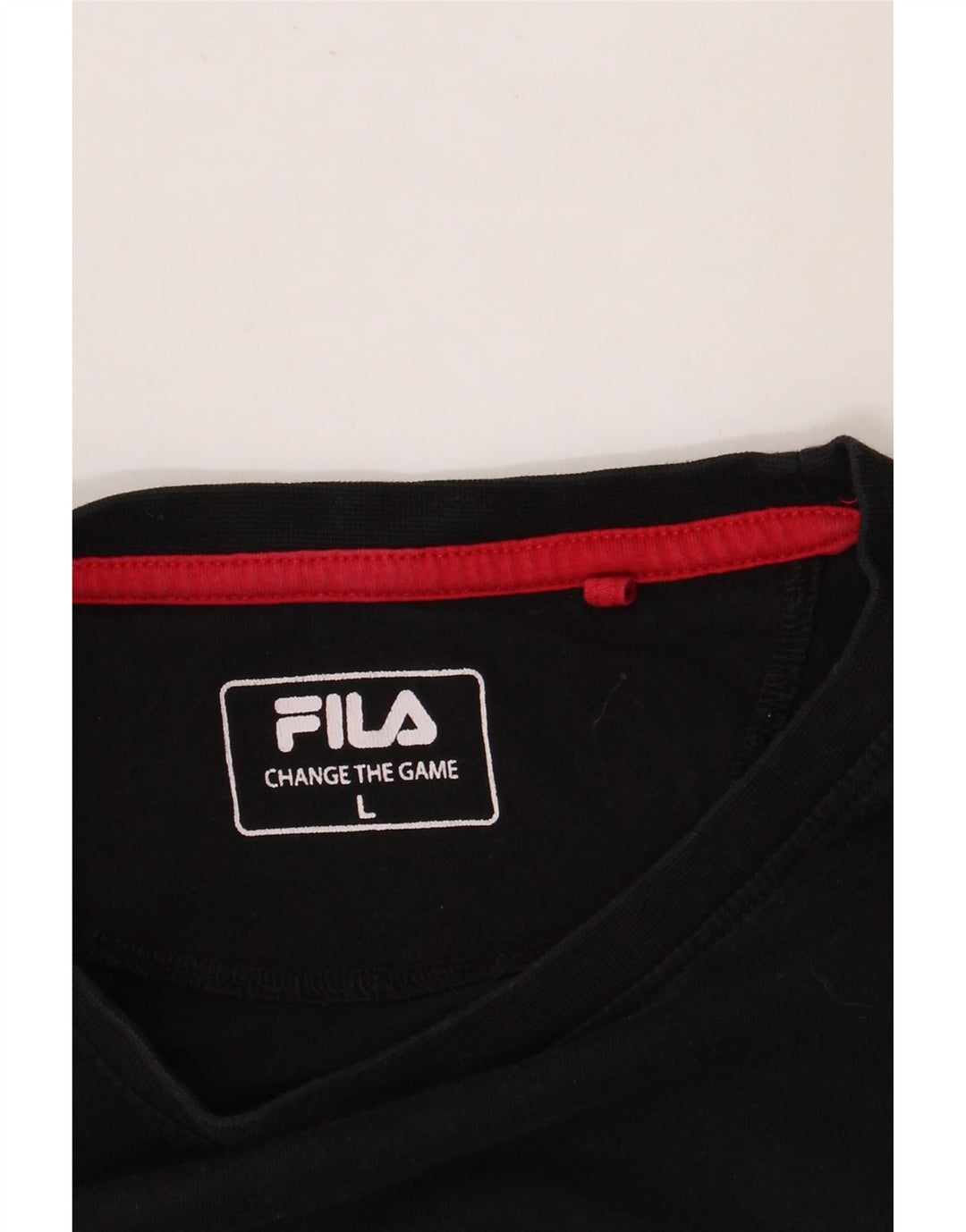 T-shirt grafica da uomo FILA Top grande nera