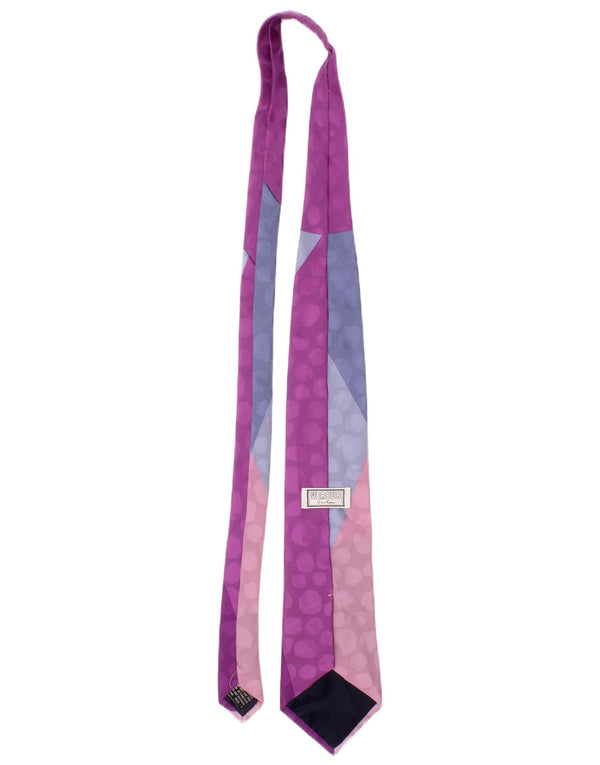 Corbata para hombre Versus By Gianni Versace Talla única Púrpura Colorblock Seda Diseñador