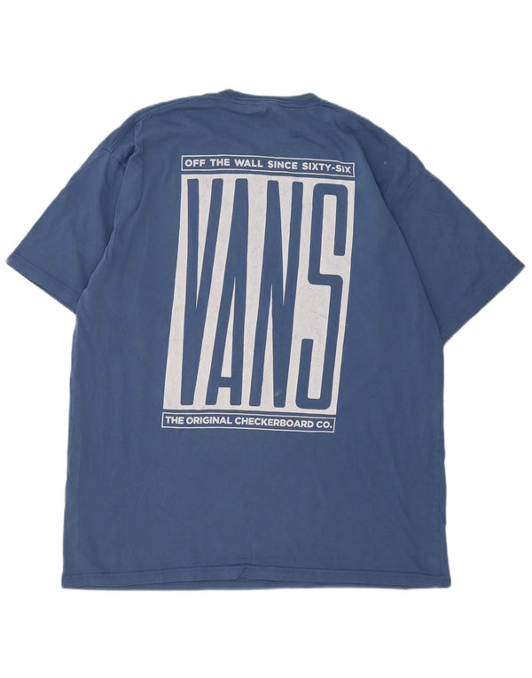 Vans Hombre Classic Fit Graphic Camiseta Top XL Algodón Azul