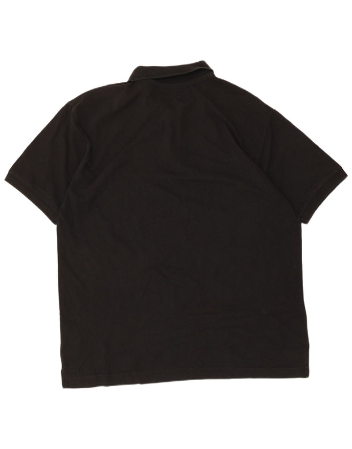 Kappa Mens Polo Shirt 2XL Black Cotton