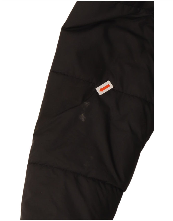 Giacca imbottita con cappuccio da donna ADIDAS UK 14 poliestere nero medio