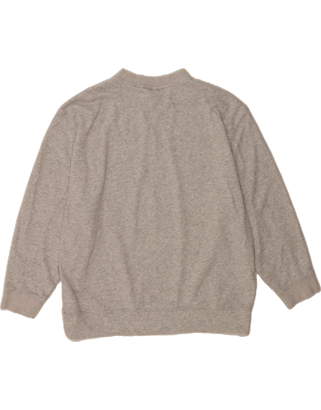 ADIDAS Womens Oversized Sweatshirt Jumper UK 12 Medium Grey Cotton Vintage Adidas and Second-Hand Adidas from Messina Hembry 
