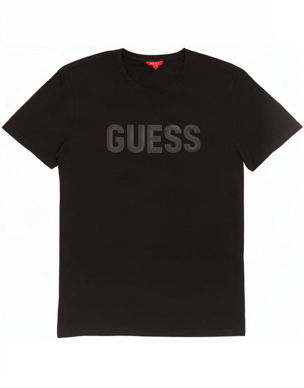 Мужская футболка Guess с рисунком, большой черный хлопок