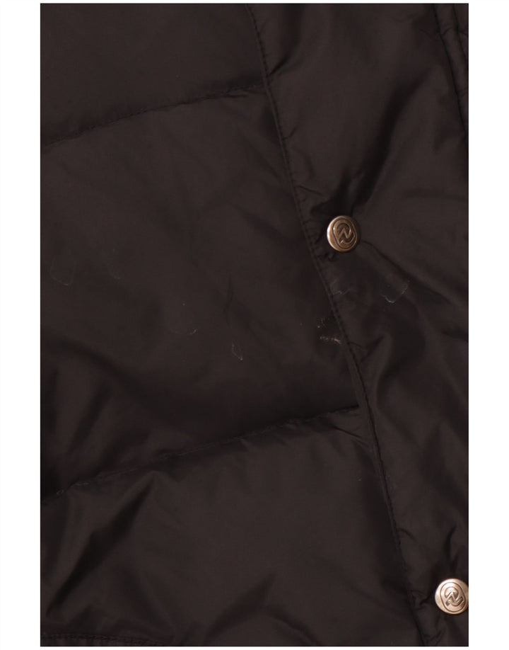 INVICTA Mens Hooded Padded Jacket UK 40 Large Black Polyamide