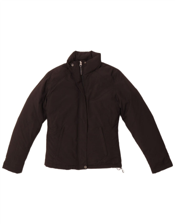 FILA Womens Padded Jacket UK 10 Small  Black Polyamide