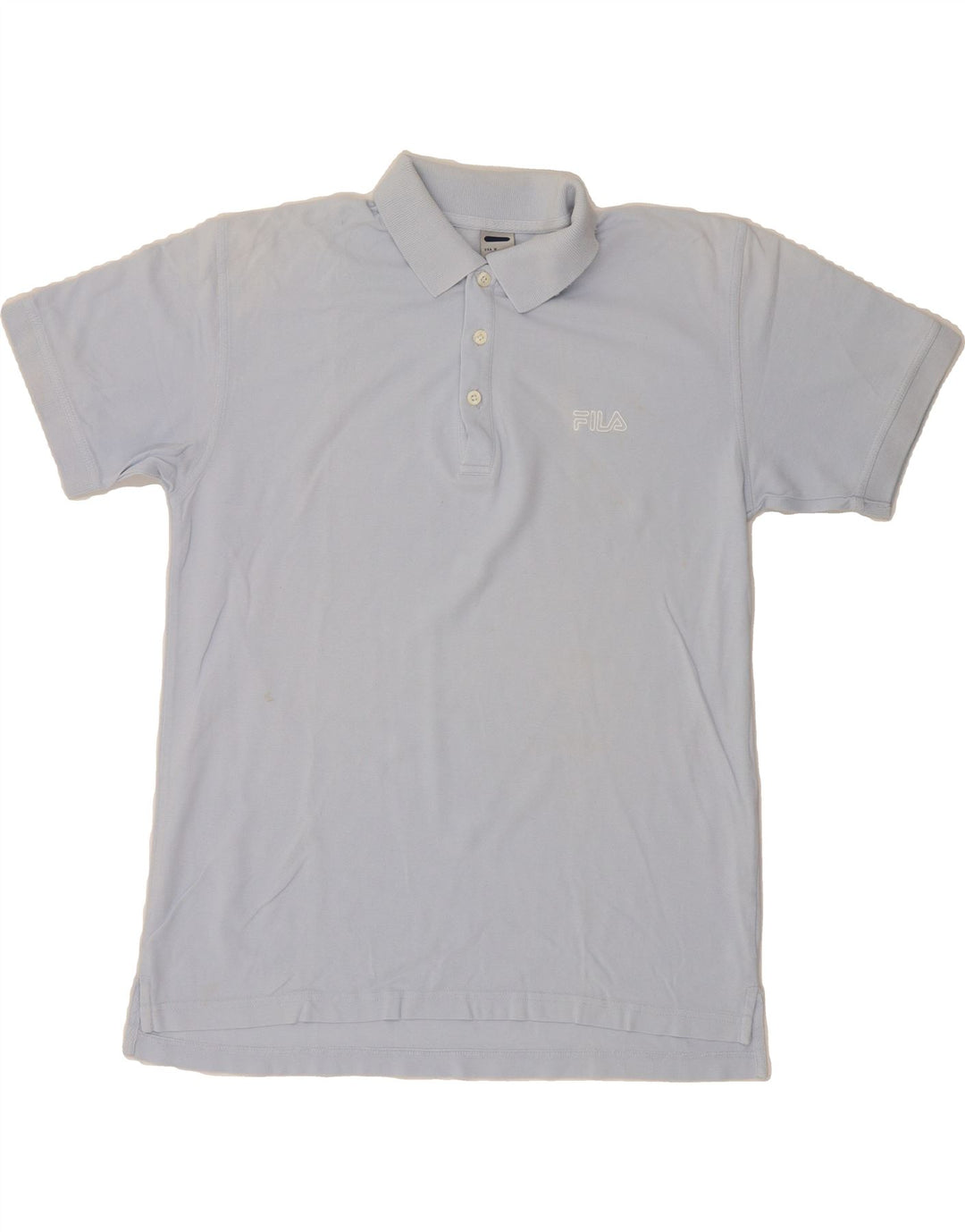 FILA Mens Polo Shirt IT 50 Medium Blue Cotton Vintage Fila and Second-Hand Fila from Messina Hembry 