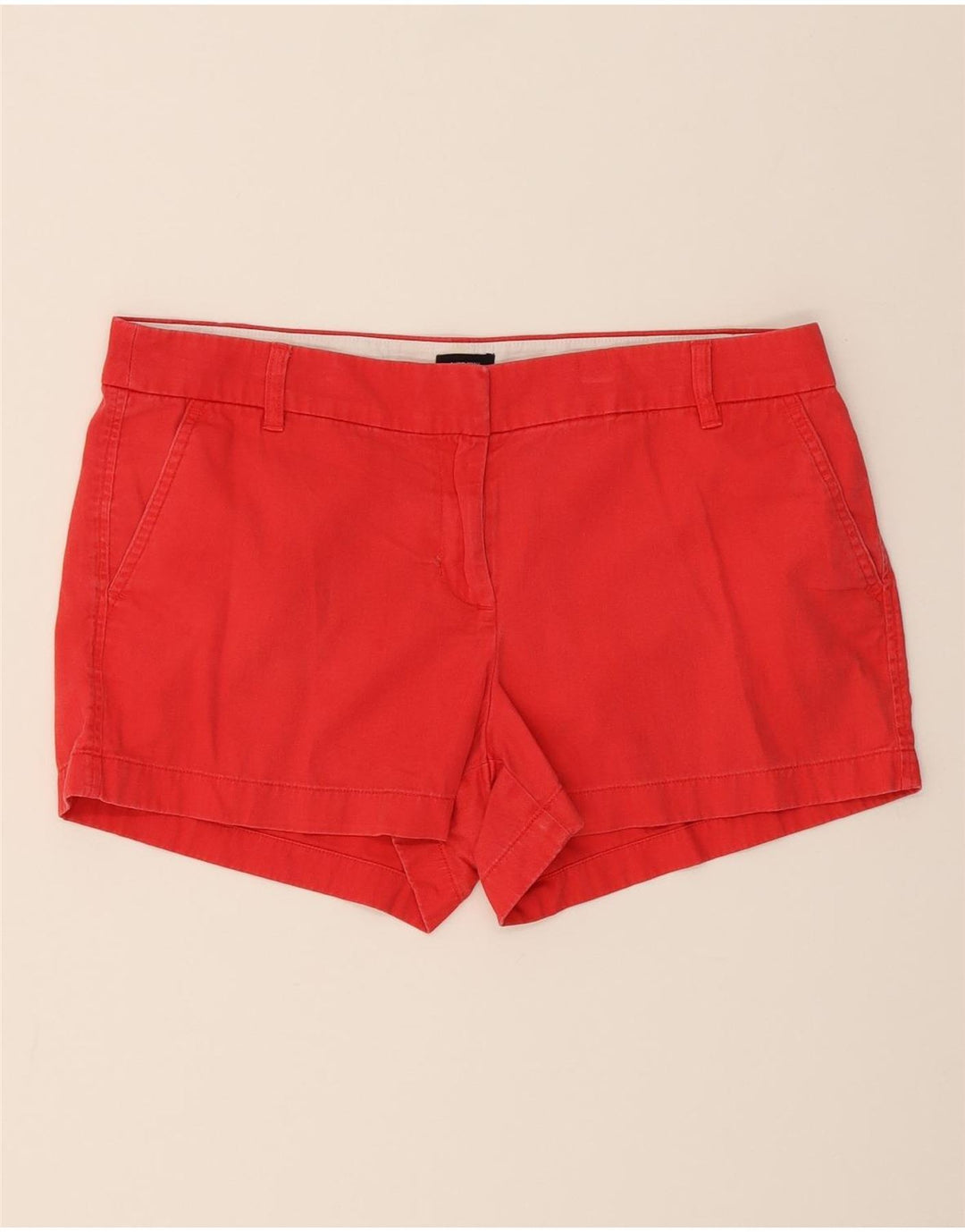 J. CREW Womens Chino Shorts US 12 Large W36 Red Cotton Vintage J. Crew and Second-Hand J. Crew from Messina Hembry 