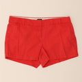 J. CREW Womens Chino Shorts US 12 Large W36 Red Cotton Vintage J. Crew and Second-Hand J. Crew from Messina Hembry 