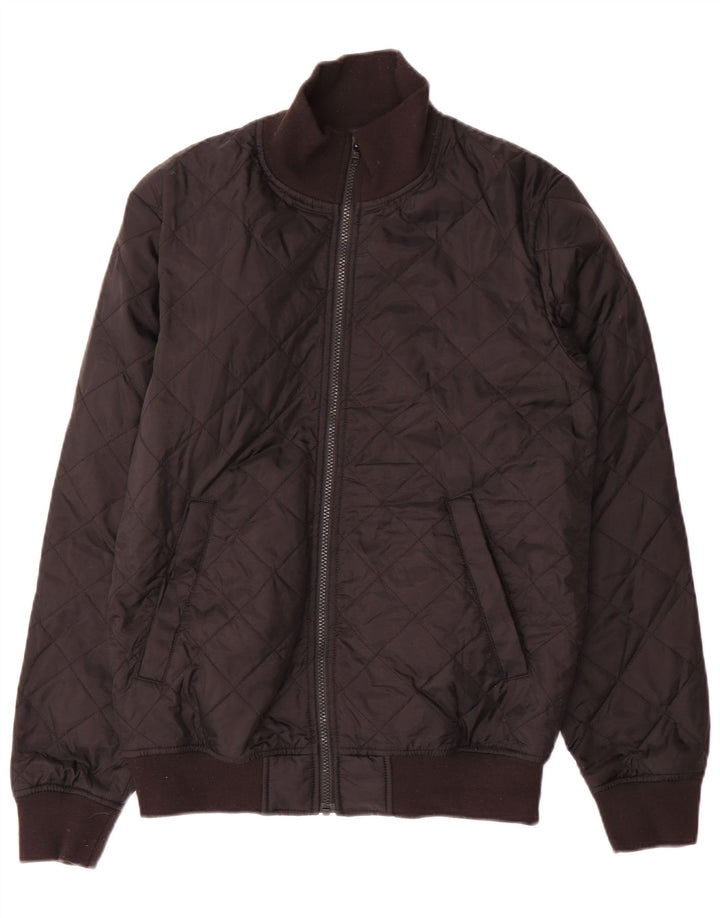 French Connection Herre Quiltet Jakke UK 38 Medium Sort Polyester