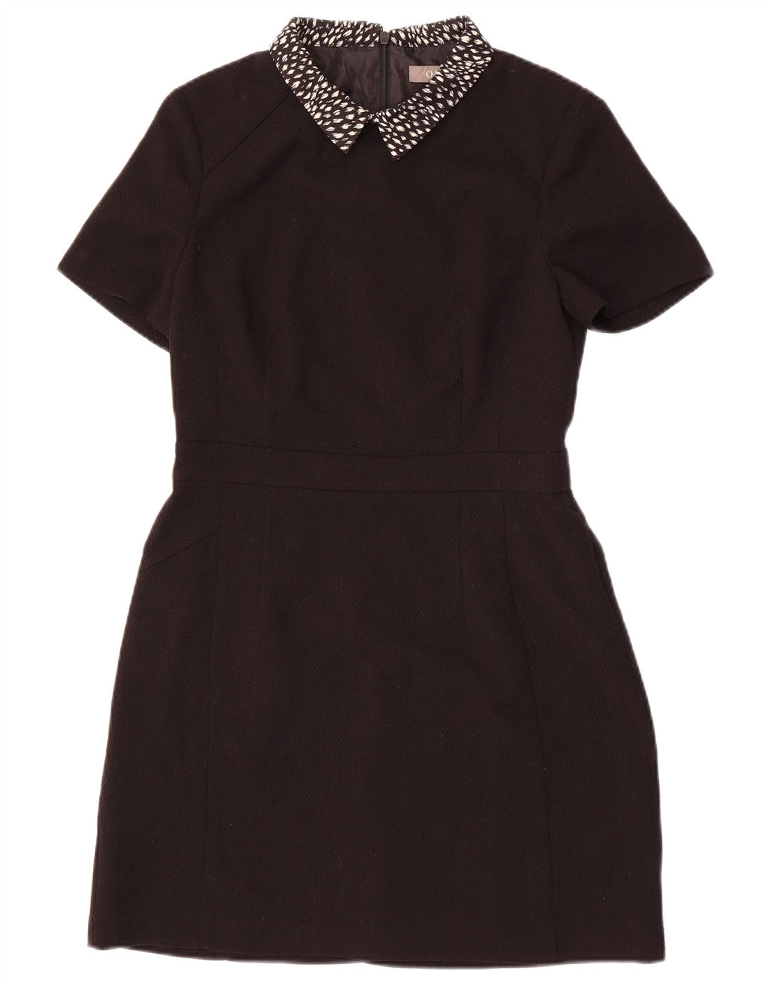 OASIS Womens Sheath Dress UK 12 Medium Black Polyester