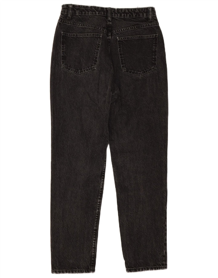 ZARA Womens Distressed Tapered Jeans EU 38 Small W28 L27 Grey