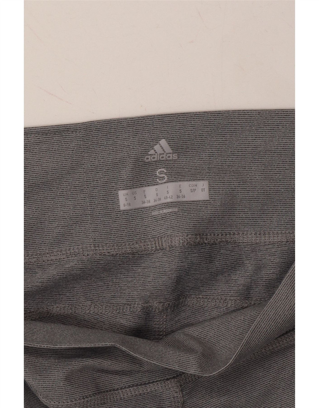 ADIDAS Womens Leggings UK 8/10 Small Grey Cotton Vintage Adidas and Second-Hand Adidas from Messina Hembry 