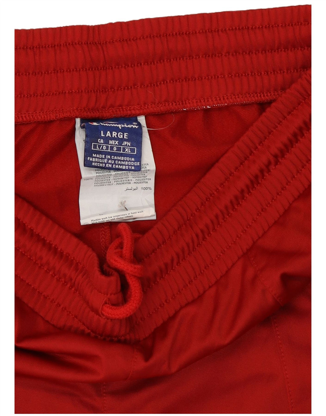 Champion Mens Graphic Tracksuit Trousers Large  Red Polyester