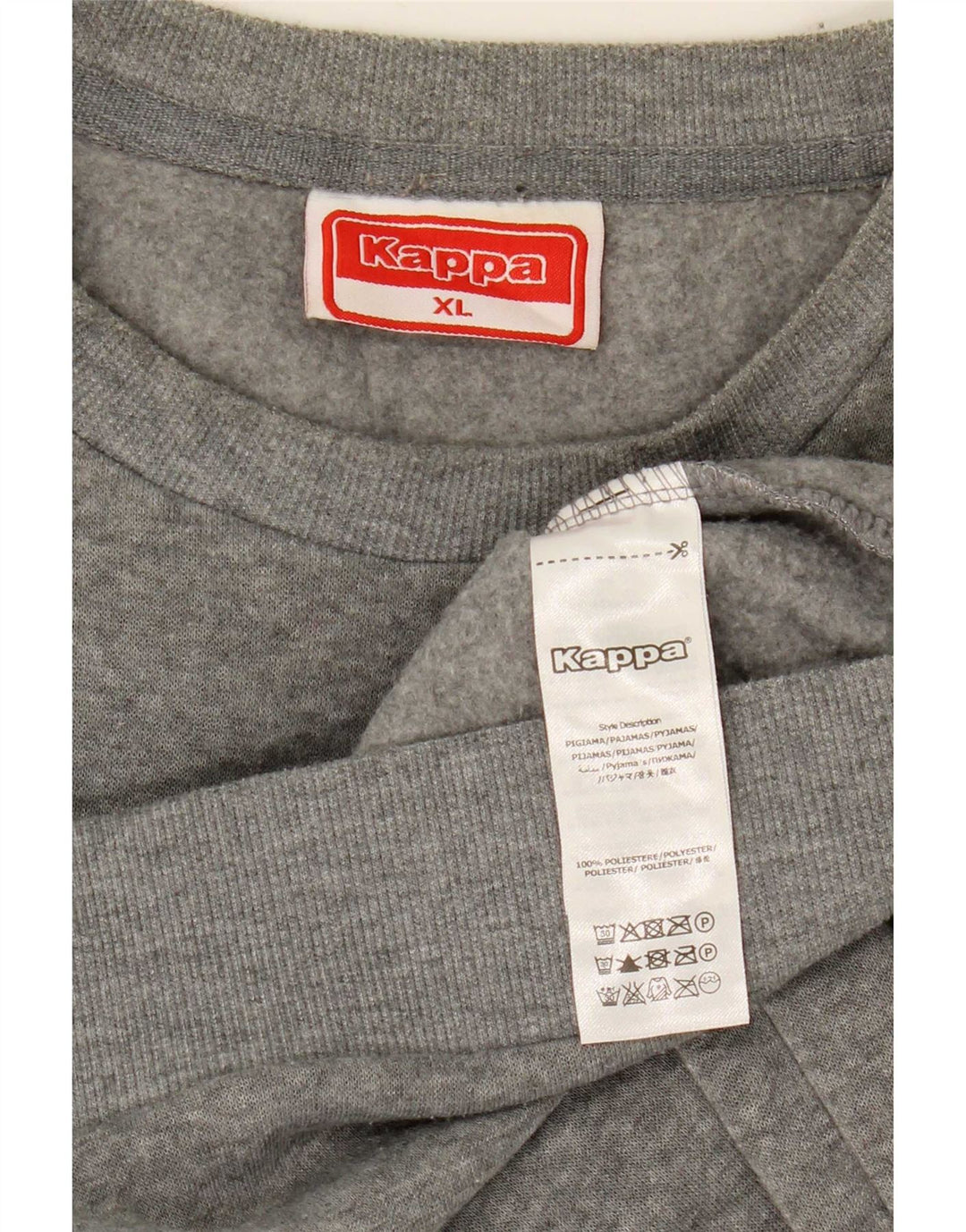 Felpa grafica da uomo Kappa Jumper XL Grigio Poliestere