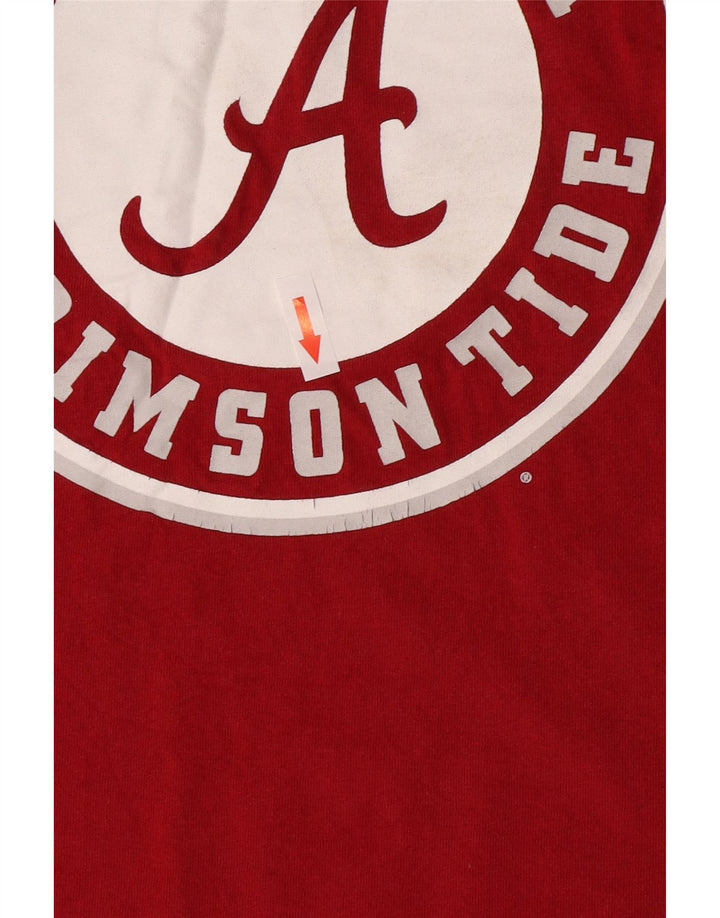 Champion Mens Graphic T-Shirt Top Large Red Cotton