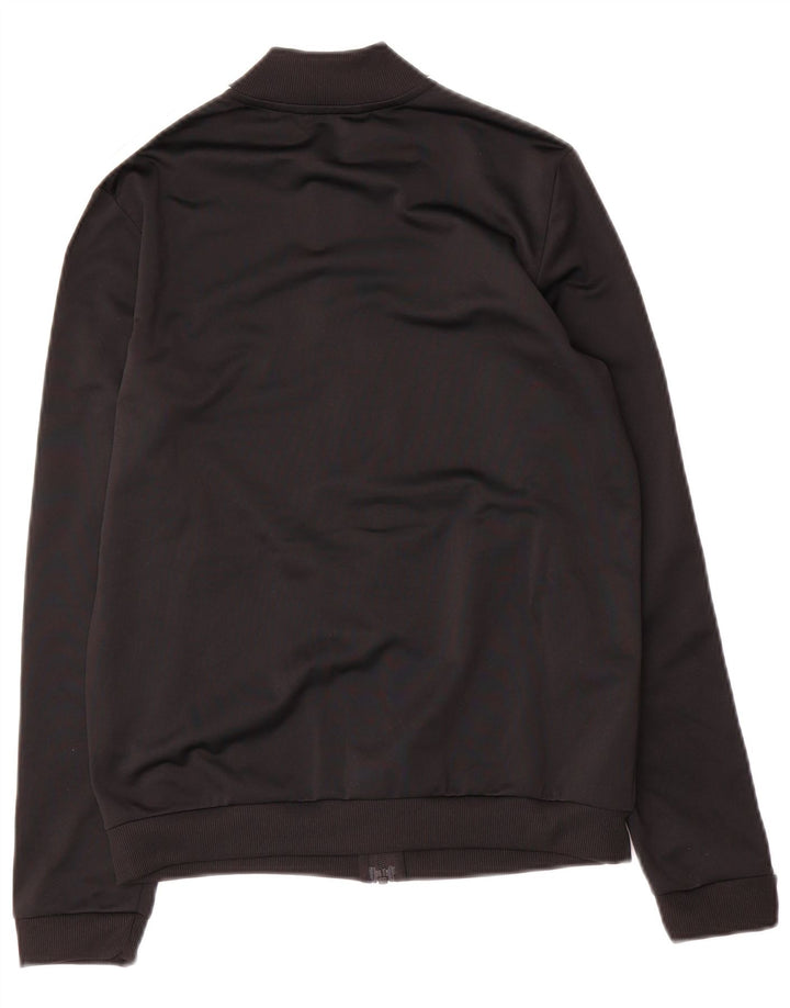 Adidas Womens Tracksuit Top Jacket UK 8/10 Small Black Polyester