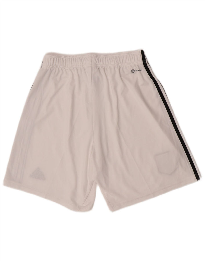 Adidas Mens Manchester United Sport Shorts Medium  White Polyester