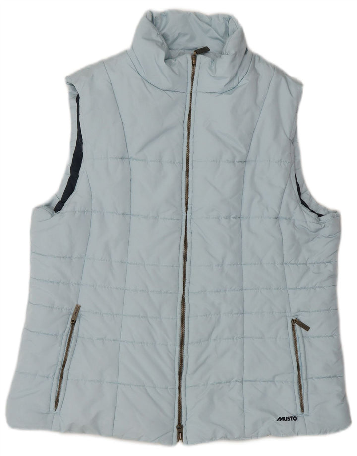 Musto Womens Padded Gilet UK 18 XL  Blue Polyester