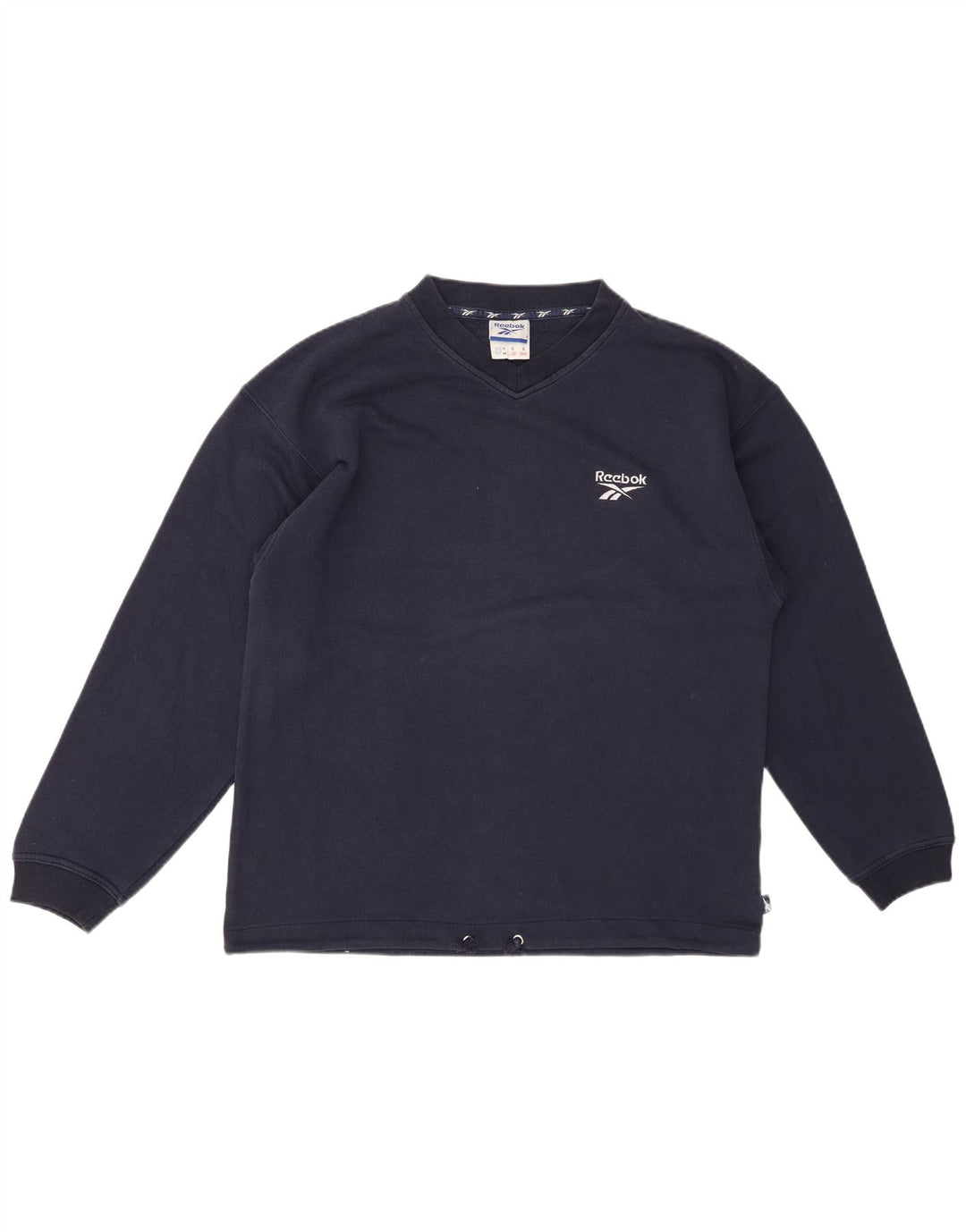 REEBOK Herren Sweatshirt Pullover Small Marineblau Baumwolle