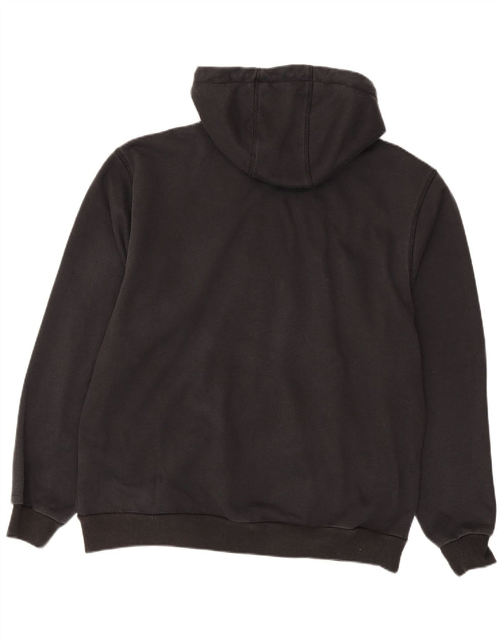 Carhartt Pull à capuche zippé pour homme, coupe décontractée, grand, noir, polyester