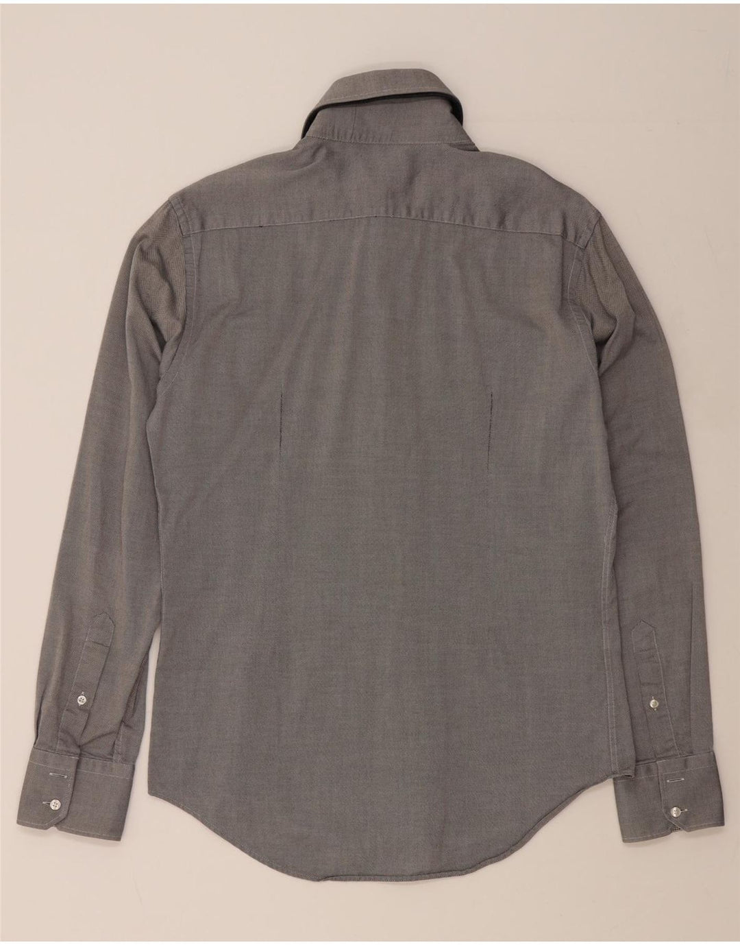 ZARA Mens Slim Fit Shirt Large Navy Blue Vintage Zara and Second-Hand Zara from Messina Hembry 