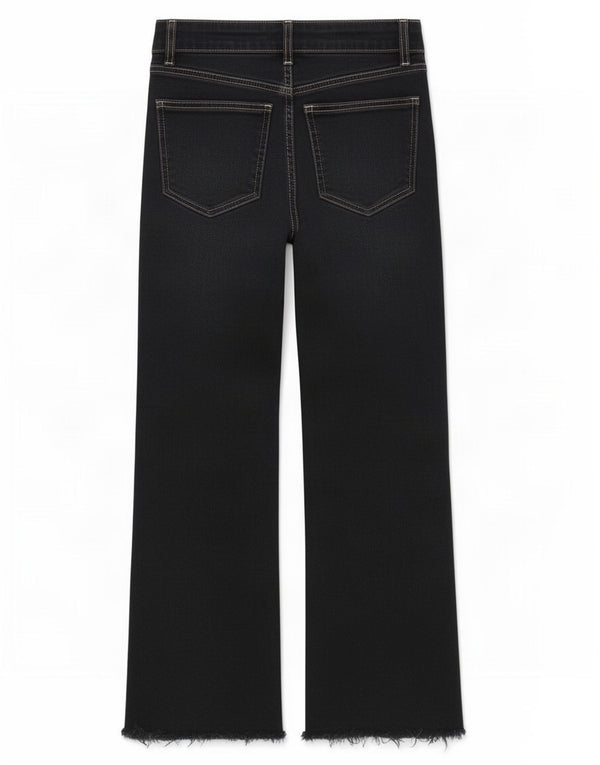 Zara Γυναικείο Cropped Jeans EU 38 Small W28 L24 Black