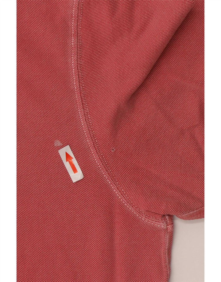 Tommy Hilfiger Mens Polo Shirt Large Red Cotton