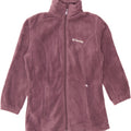 COLUMBIA Womens Fleece Jacket UK 10 Small Burgundy Polyester Vintage Columbia and Second-Hand Columbia from Messina Hembry 