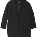 Marks & Spencer Womens Oversized Overcoat UK 14 Large Navy Blue Polyester