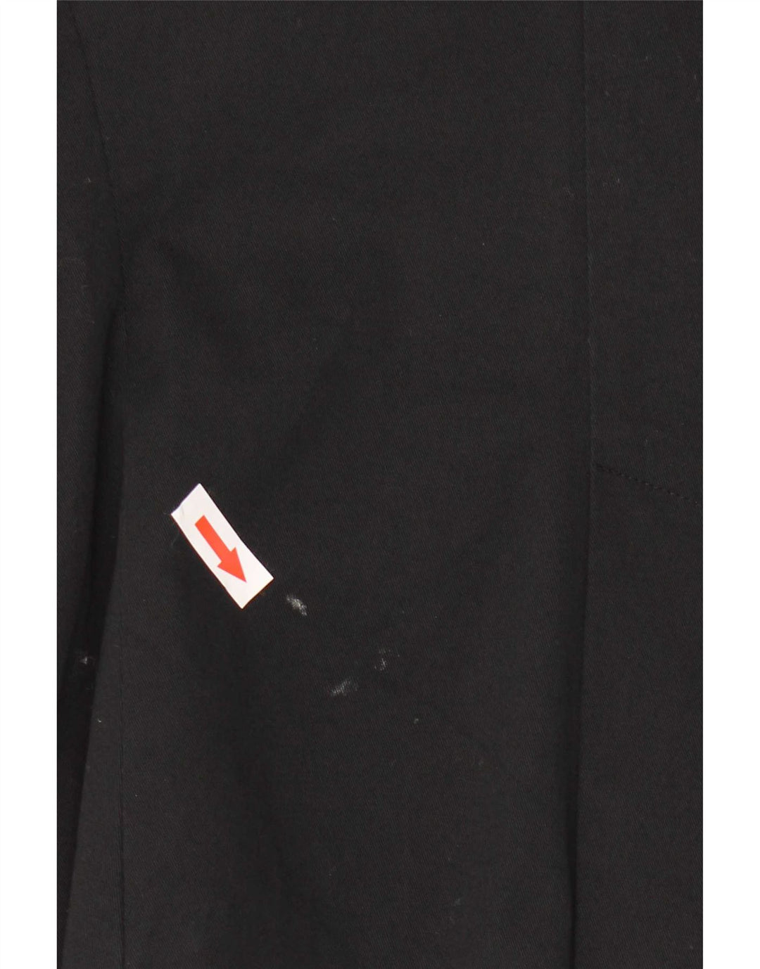 Zara Chaqueta Blazer De 1 Botón para Mujer UK 42 Mediana Algodón Negro