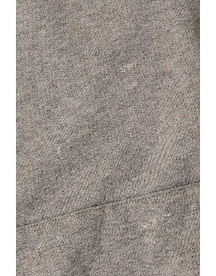Adidas Womens Oversized Hoodie Jumper UK 14 Medium Grey Cotton
