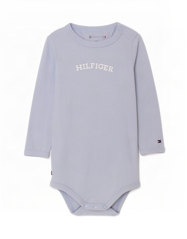 Tommy Hilfiger Baby Girls Graphic Long Sleeve Bodysuit 3-6 Months Blue