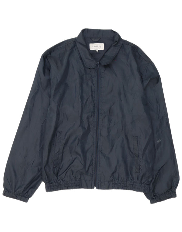 Oscar Jones Mens Bomber Jacket UK 40 Large Navy Blue